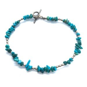 Turquoise Gemstone Chip Bracelet